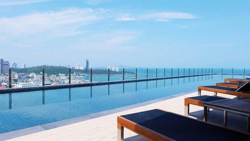 Ferienwohnung Great Location With Infinity Pool - Central Pattaya Exterior foto