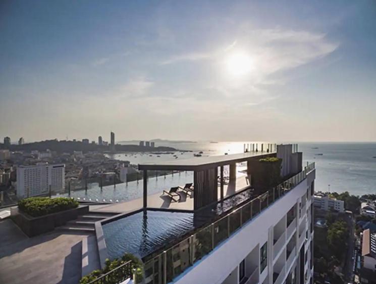 Ferienwohnung Great Location With Infinity Pool - Central Pattaya Exterior foto