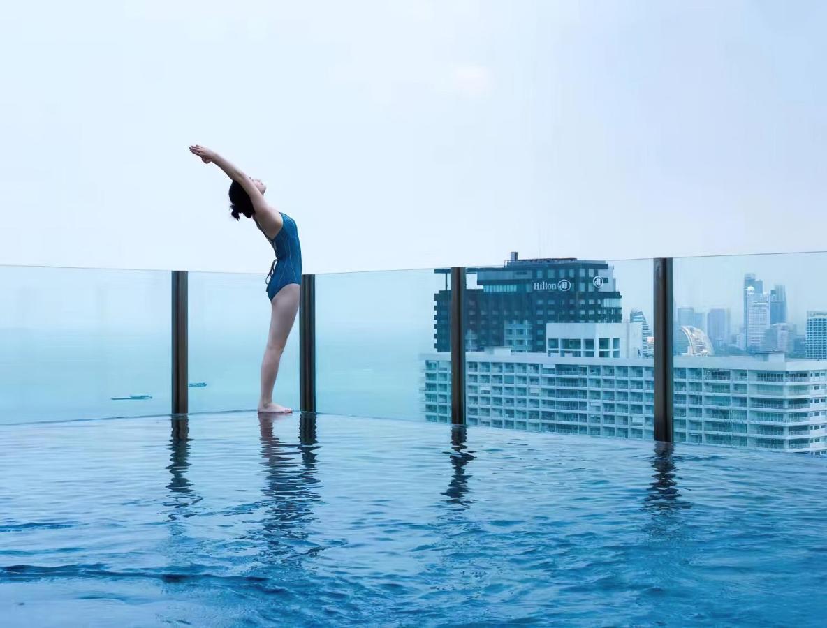 Ferienwohnung Great Location With Infinity Pool - Central Pattaya Exterior foto