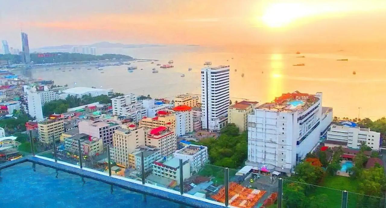 Ferienwohnung Great Location With Infinity Pool - Central Pattaya Exterior foto