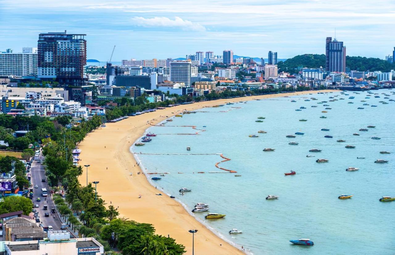 Ferienwohnung Great Location With Infinity Pool - Central Pattaya Exterior foto