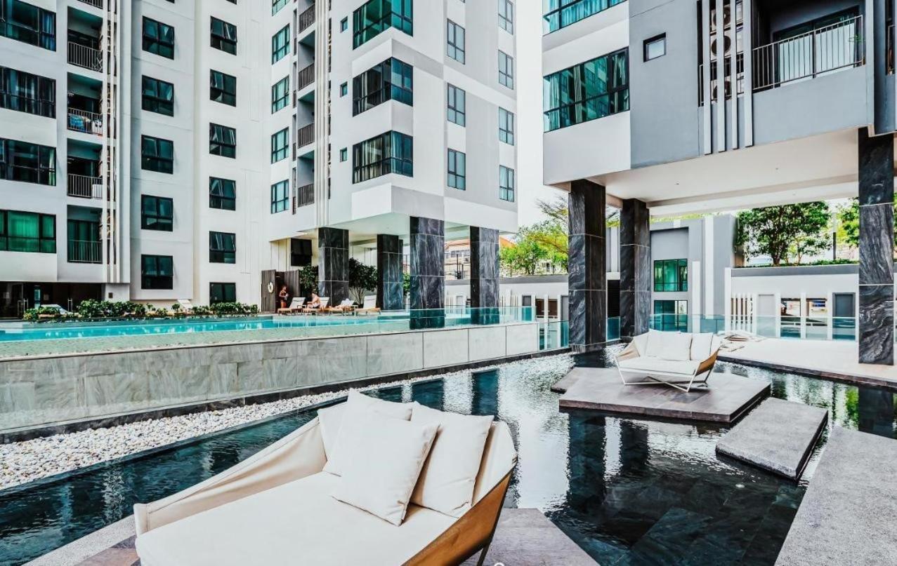 Ferienwohnung Great Location With Infinity Pool - Central Pattaya Exterior foto