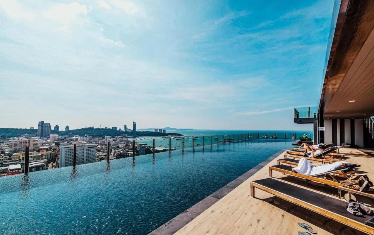 Ferienwohnung Great Location With Infinity Pool - Central Pattaya Exterior foto
