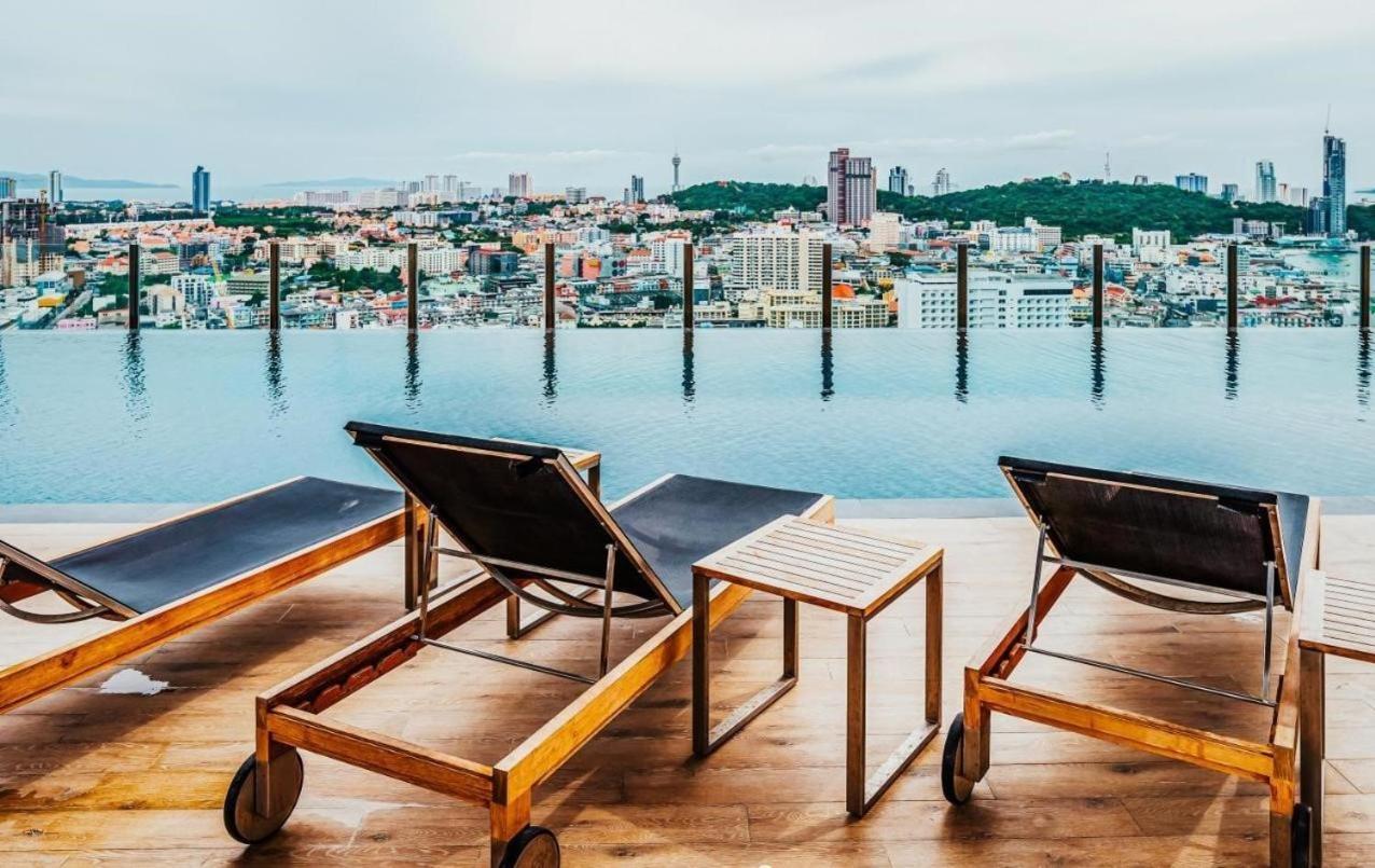 Ferienwohnung Great Location With Infinity Pool - Central Pattaya Exterior foto